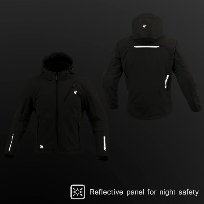 コミネ(KOMINE) バイク用 JK-5792 プロテクトソフトシェルウィンターパーカ-IFU Monochrome Camo XL