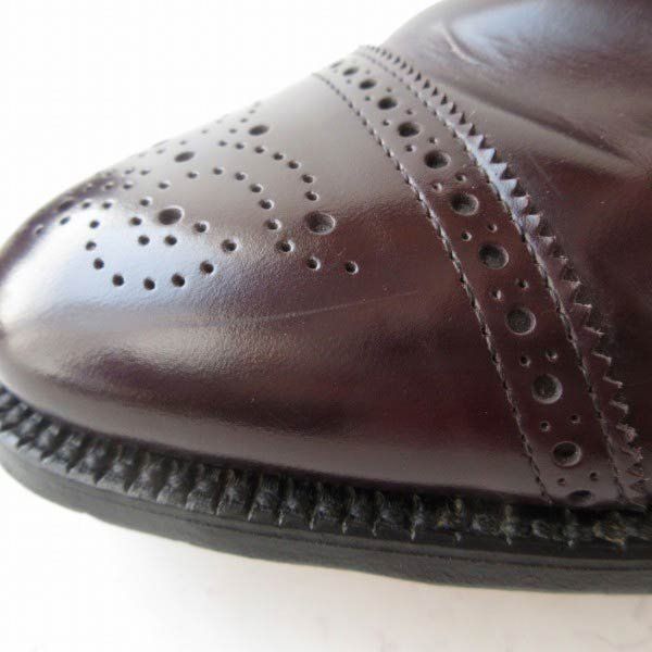 美品 USA製 アレンエドモンズ Sanford セミブローグ シューズ 10D 28cm