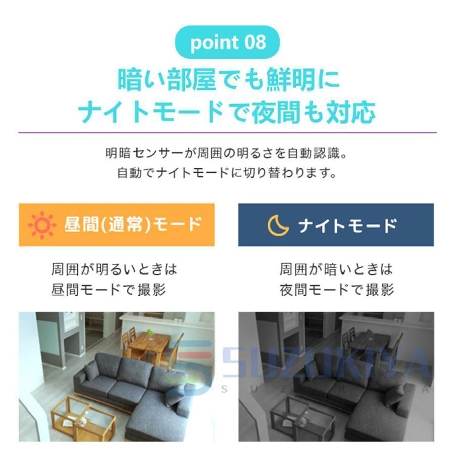 1年間保証 防犯カメラ 家庭用wifi ワイヤレス 2025 500万画素 見守りカメラ 自動追尾 常時録画 防犯灯カメラ 室内カメラ 夜間撮影小型カメラ みまもり 赤ちゃん WWW_IBETON_RU