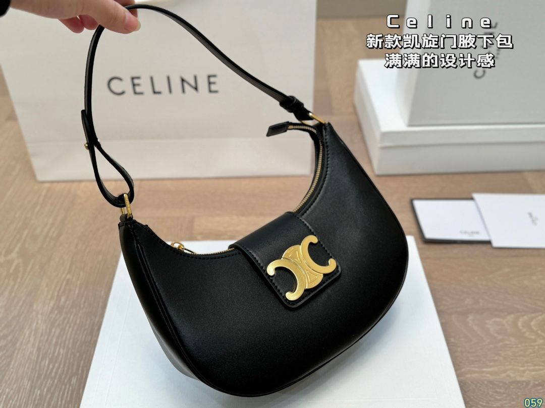 4️⃣カラー¥1360配箱 Celineセリーヌ脇バッグ デザイン感