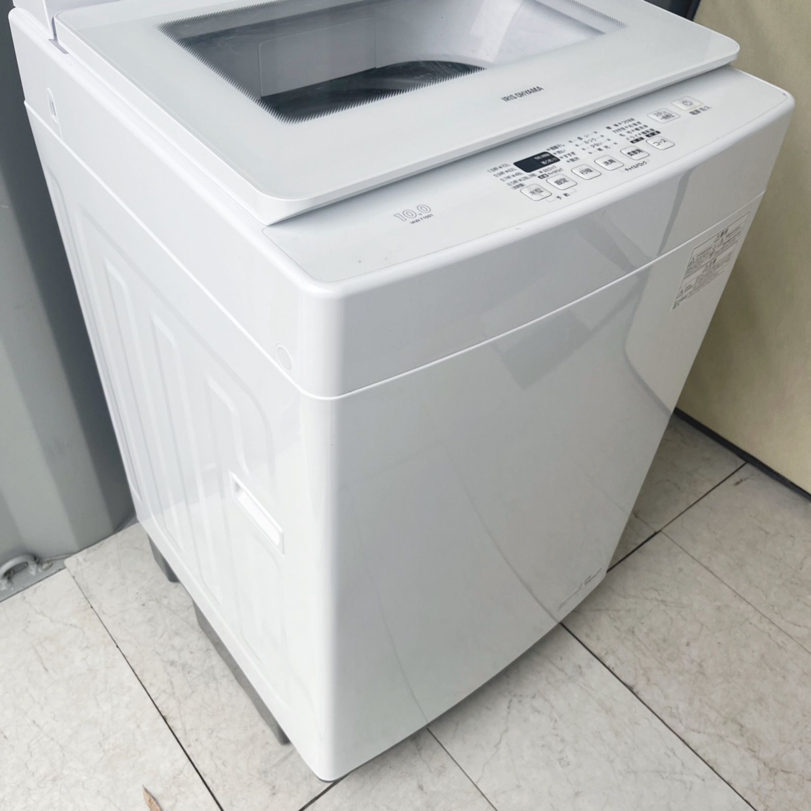 アイリスオーヤマ洗剤自動投入高性能グラストップ10kg洗濯機！ 取付無料！アイリスオーヤマ洗剤自動投入高性能グラストップ10kg