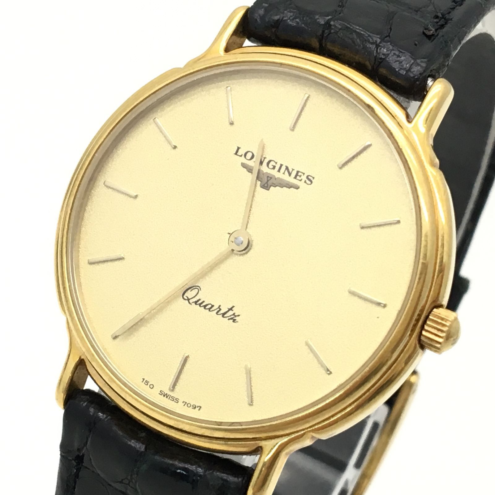 ロンジン 150-7097 グランドクラシック 腕時計 ゴールド文字盤 稼働品