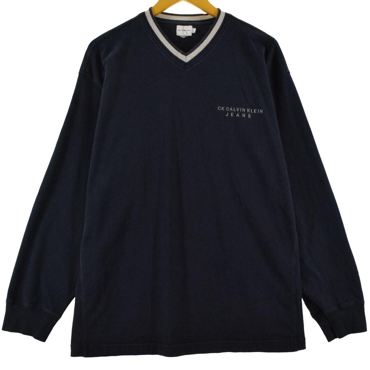 古着 90年代 カルバンクライン Calvin klein JEANS Vネック ロングT 