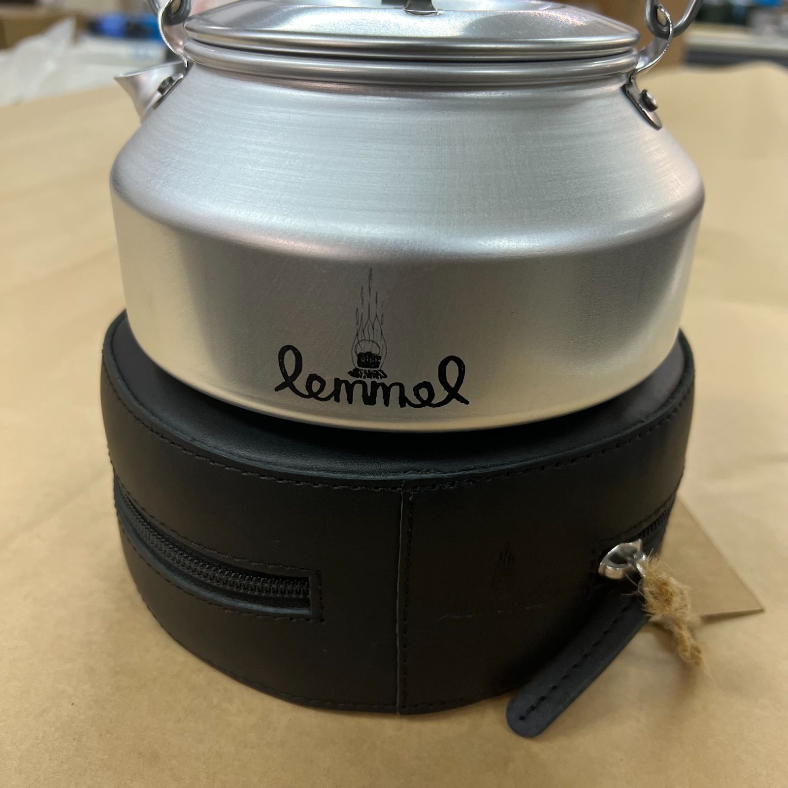 未使用品】レンメルコーヒー レザーケース入り コーヒーケトル