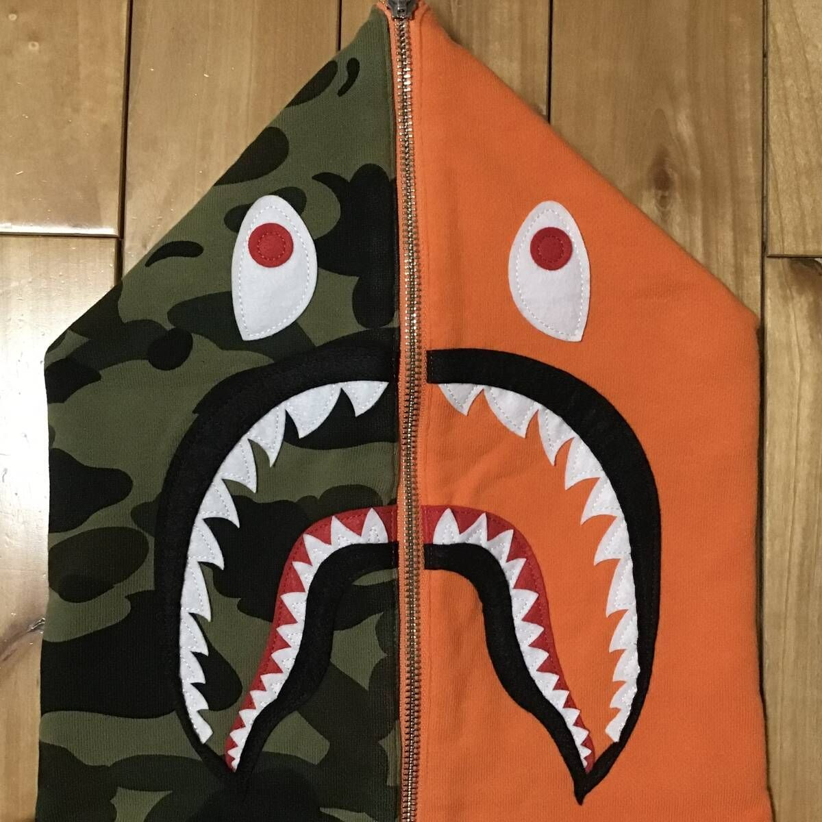 ハーフジップ シャーク パーカー Lサイズ half zip shark hoodie