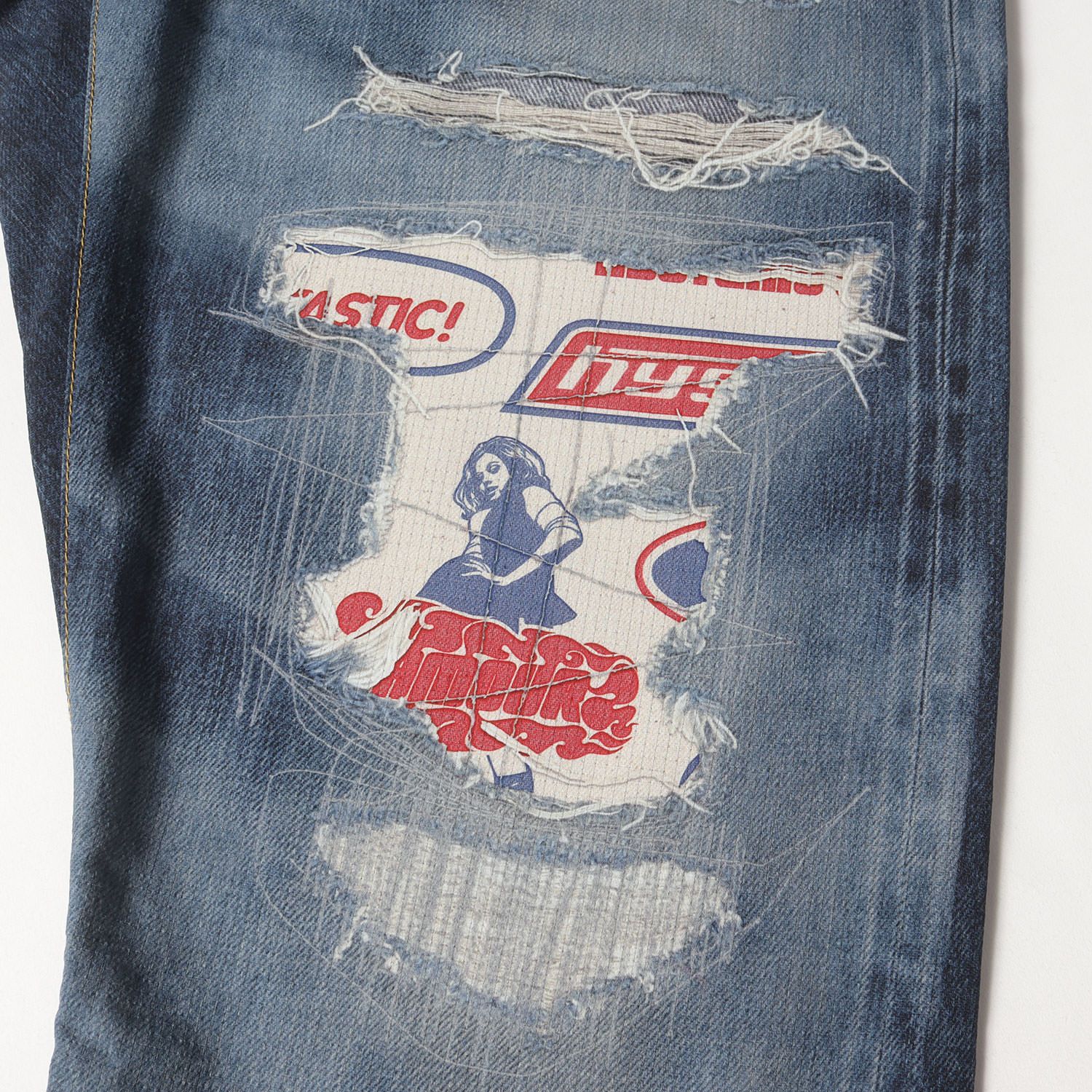 ヒステリックグラマー　転写プリントパンツ　Ｌ 美品】HYSTERIC GLAMOUR ヒステリックグラマー パンツ
