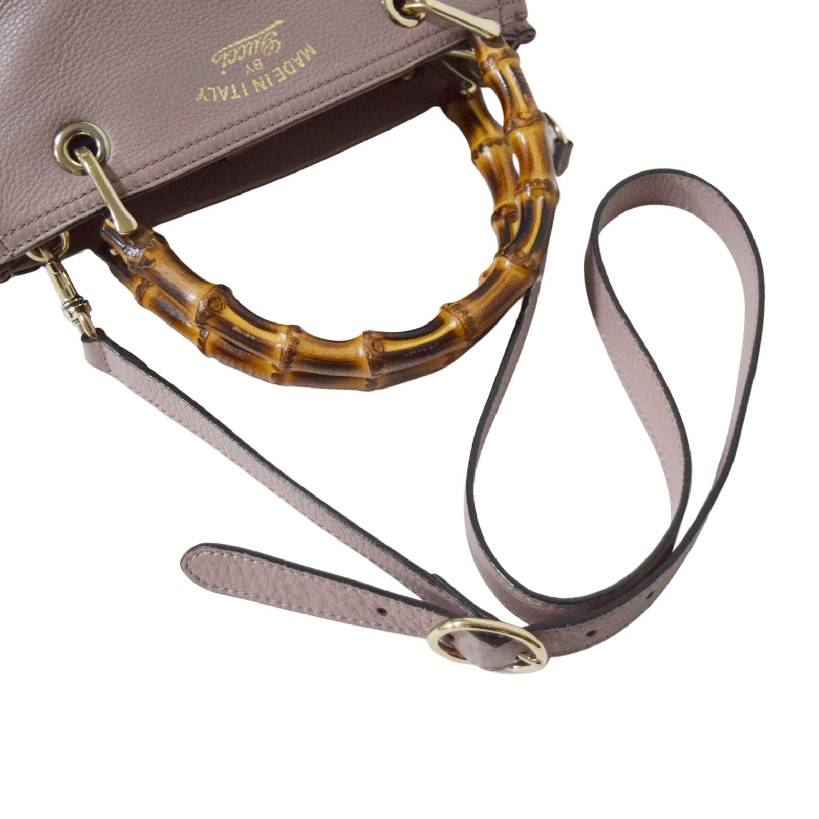 ショッピング GUCCI グッチ バンブー ショッパー スモール 2WAY 