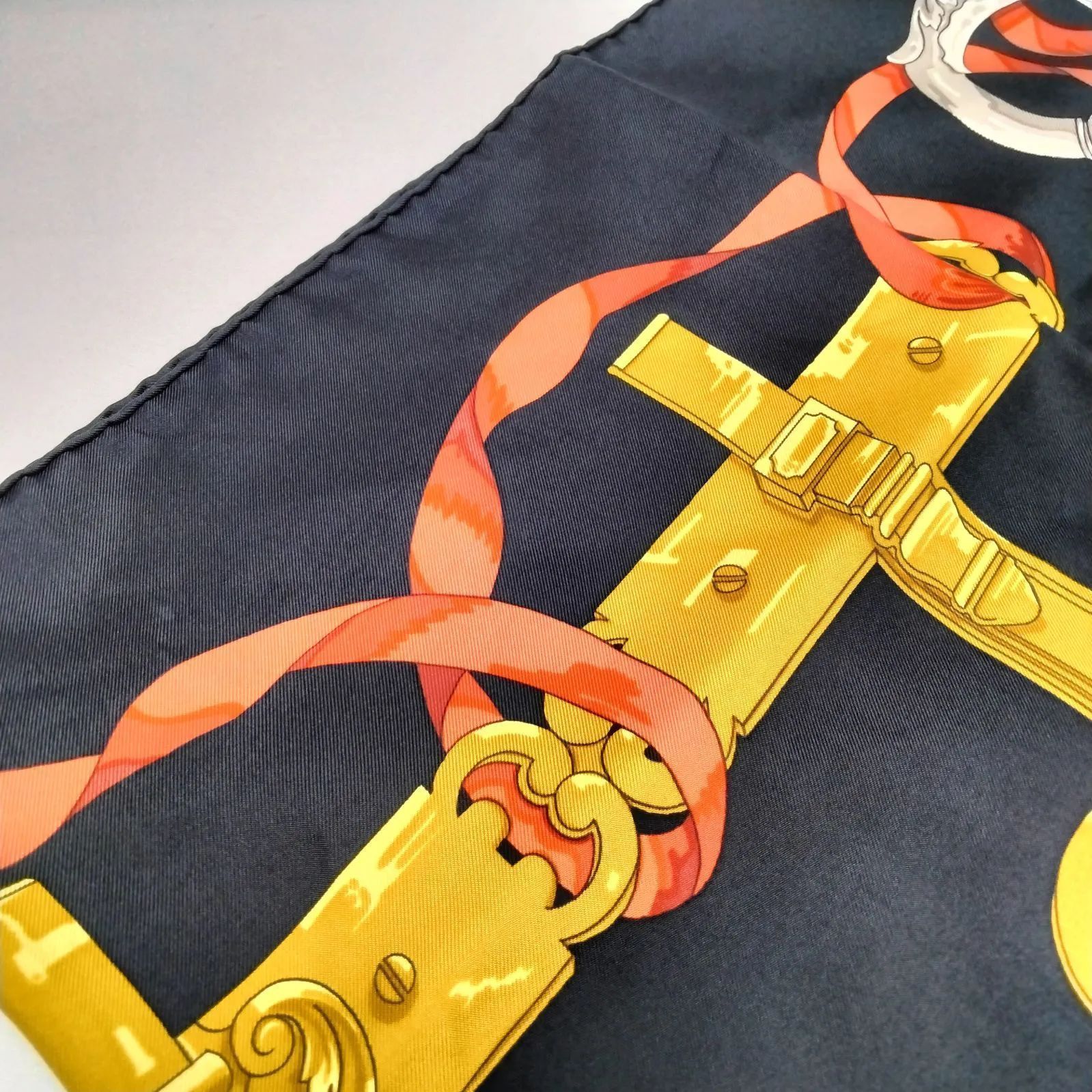 ✨️HERMES✨️エルメス カレ90 スカーフ シルク FERRONNERIE 鉄細工