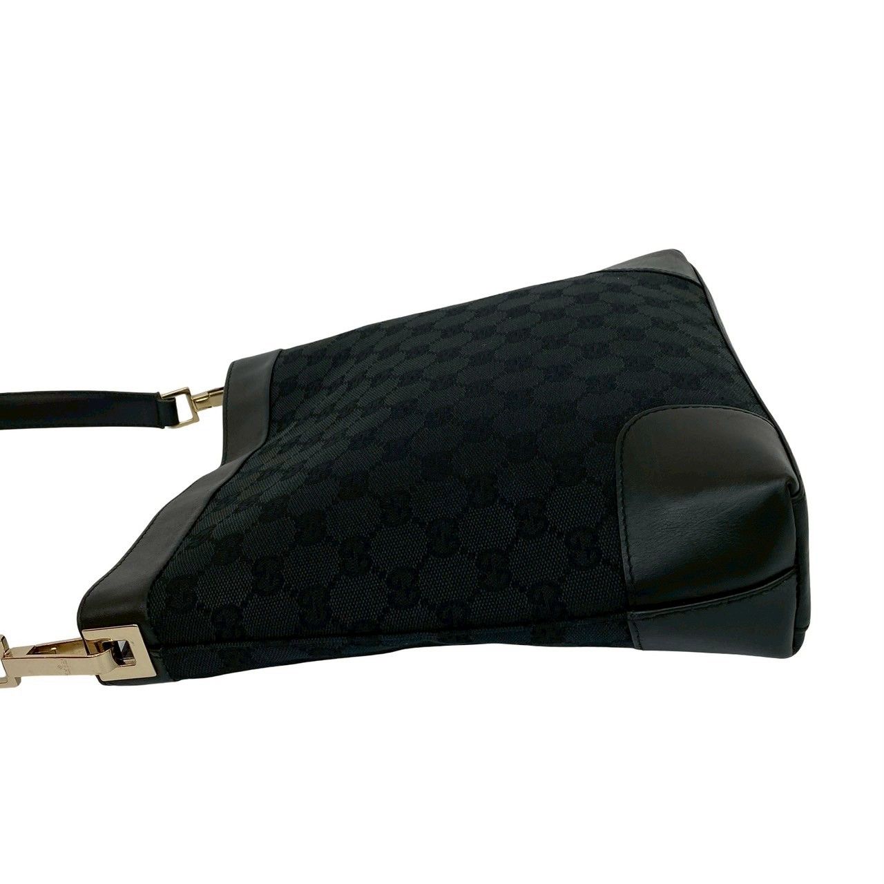 極 美品 袋付 GUCCI グッチ GG キャンバス レザー 本革