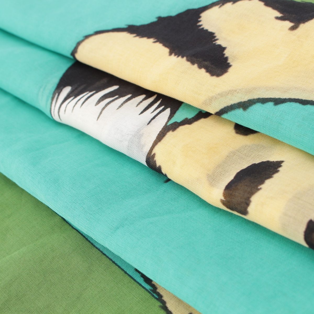 新品，新作登場 エルメス コットン ロゴ パレオ チーター ストール