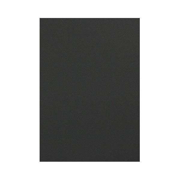 （まとめ） TANOSEE 色画用紙 四つ切こいくろ 1パック（10枚） 〔×30セット〕