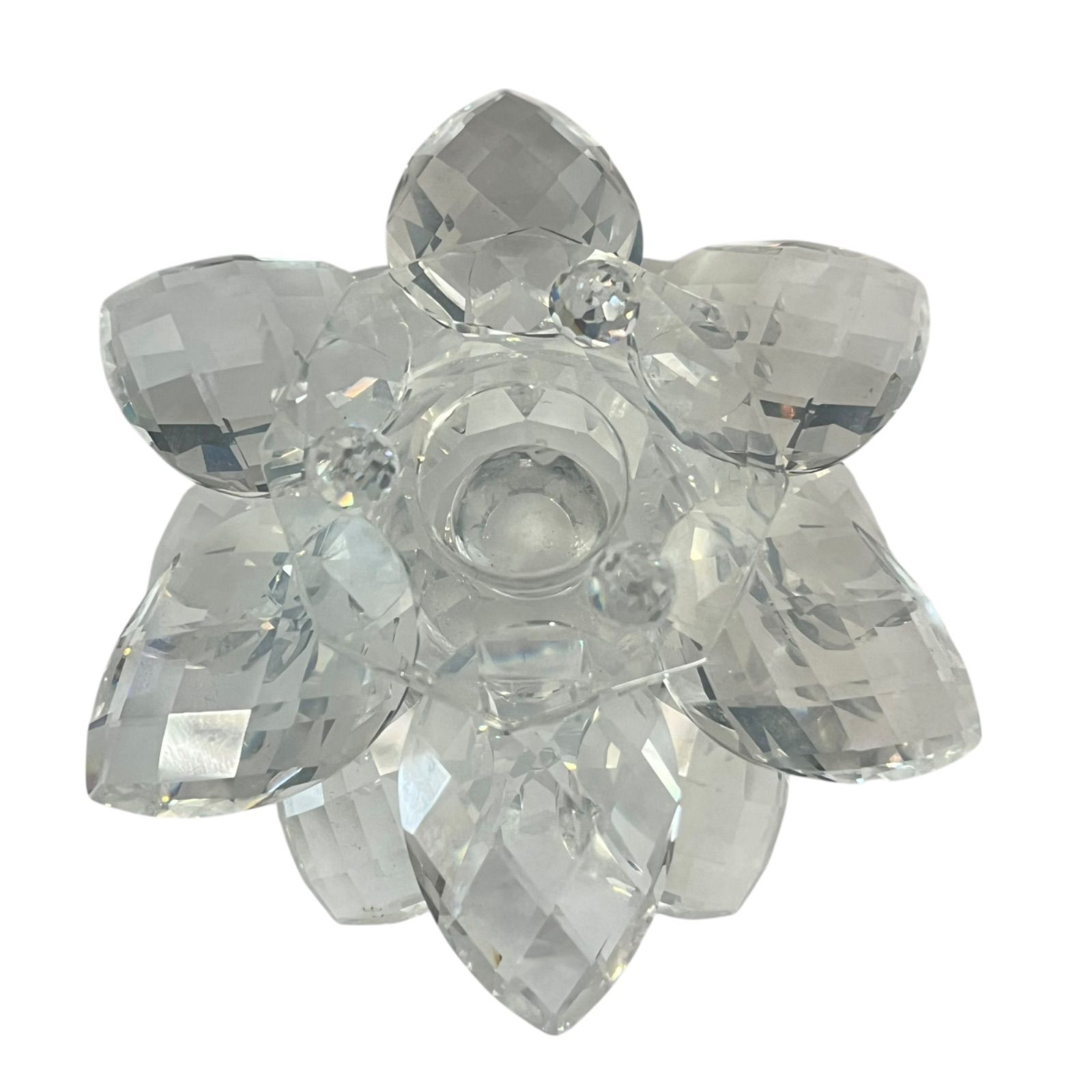 管32790】Swarovski スワロフスキー クリスタル 蓮の花