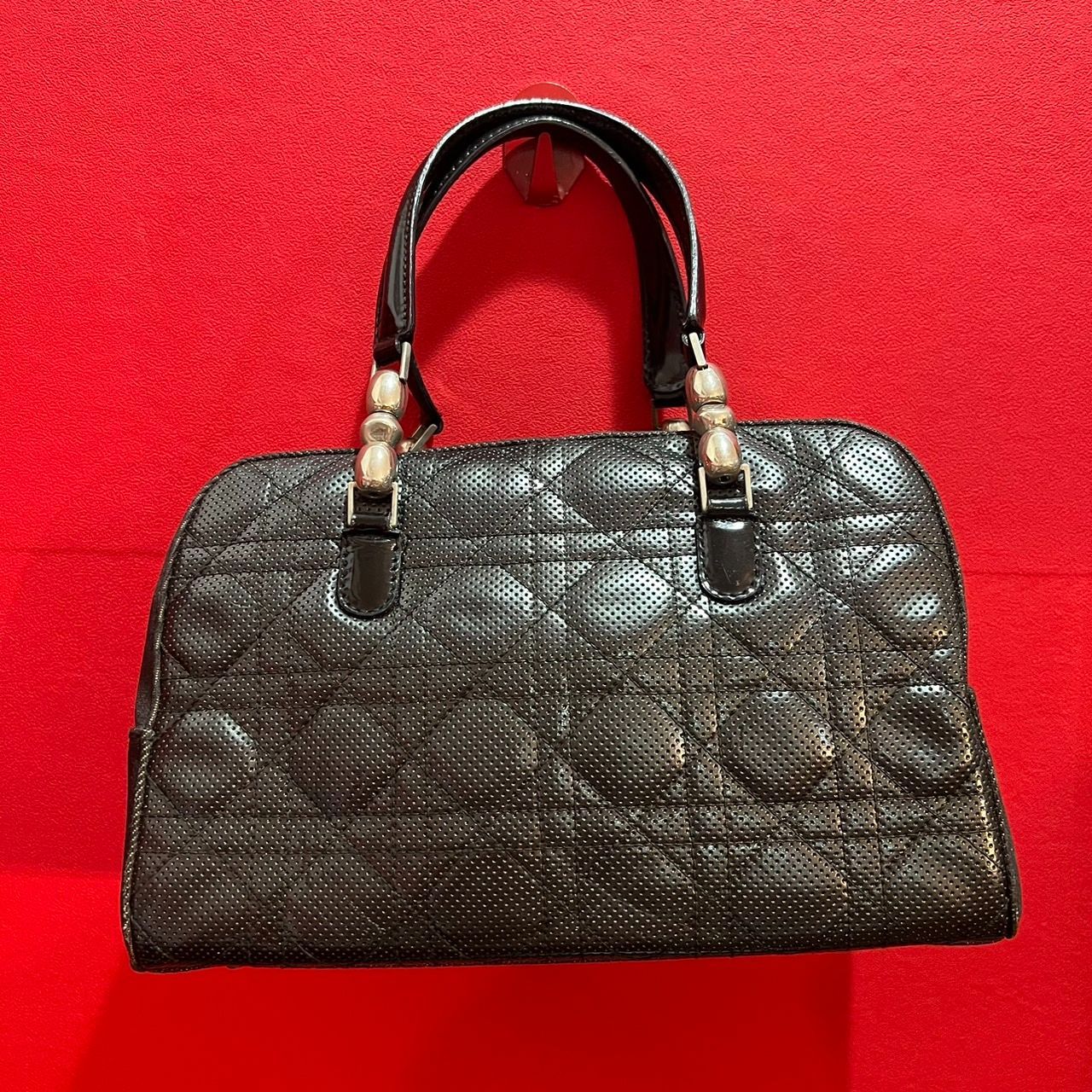 ☆Dior ディオール カナージュステッチ マリスパール ミニボストン 