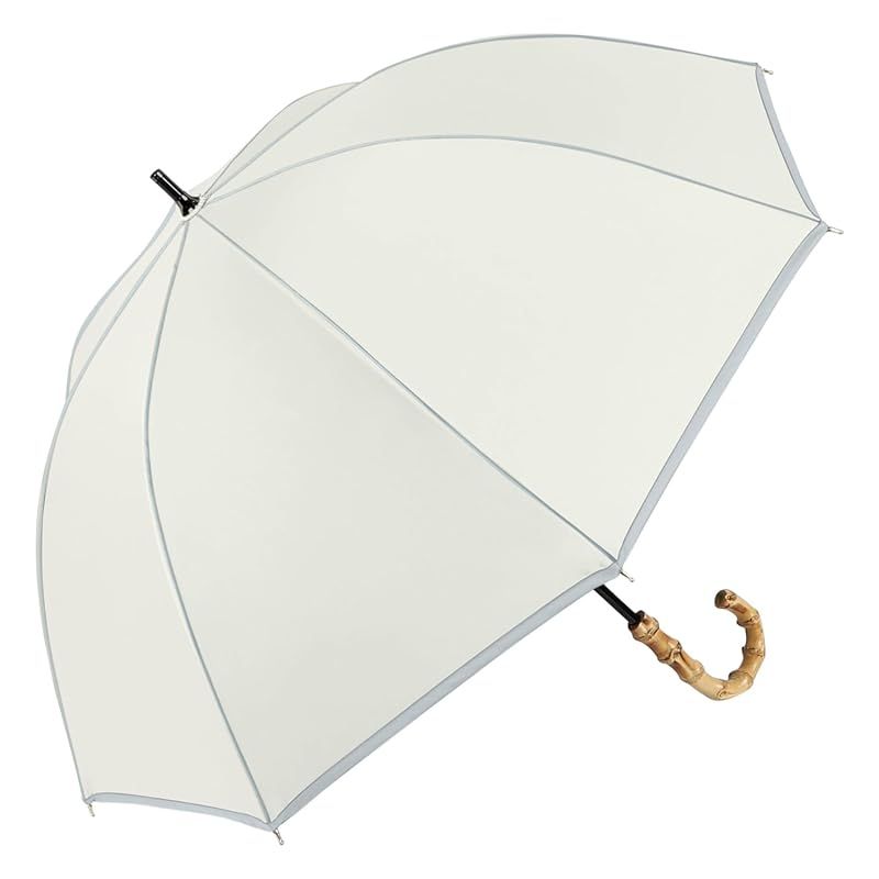 Refume レフューム 日傘 長傘 完全遮光 遮光率100% 軽量 遮光 遮熱 晴雨兼用 UVカット REFU-0012 オフ ホワイト ブルー 白 1