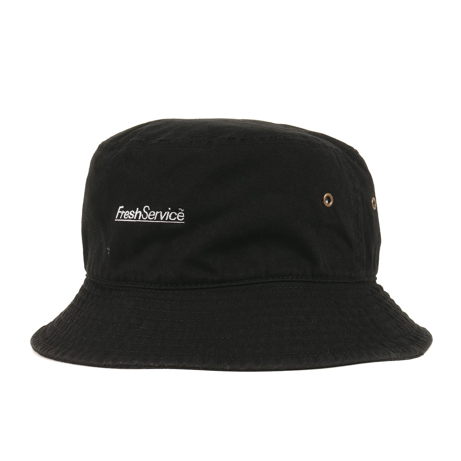 美品 FreshService フレッシュサービス ハット サイズ:L/XL ロゴ刺繍 バケットハット CORPORATE BUCKET HAT ブラック 黒 帽子 【メンズ】