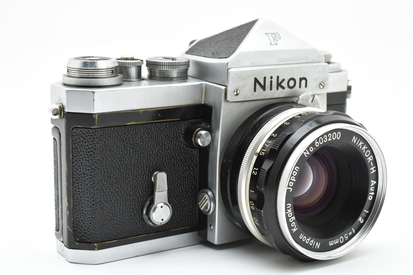  Nikon F アイレベルファインダー 50 mm 2 Nikkor-H レンズセット フィルムカメラ 動作良好 クラシックニコン 名機 1 一眼レフカメラ(フィルム) フィルムカメラ