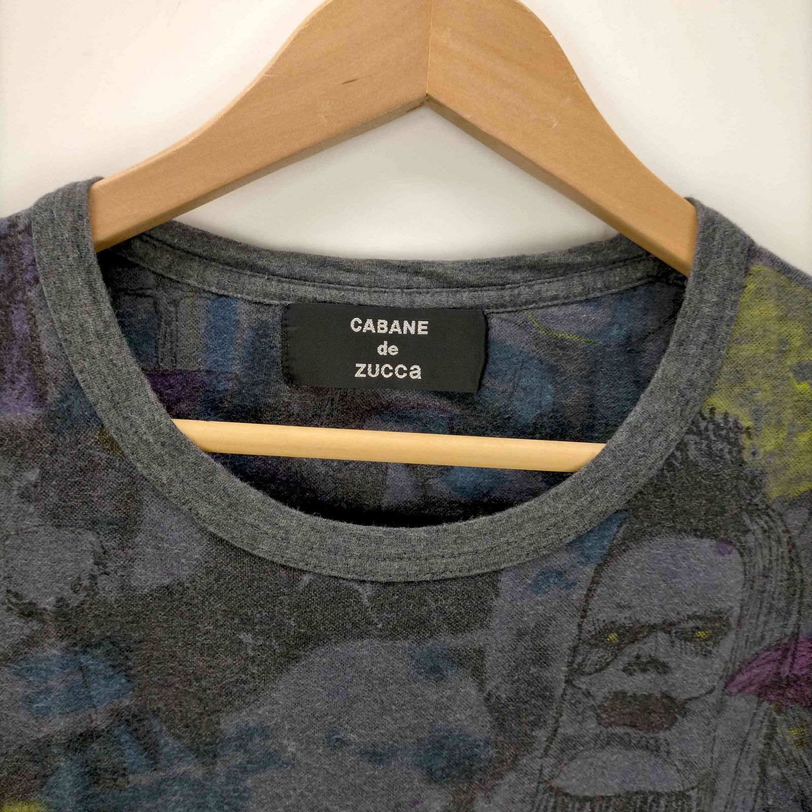 カバンドズッカ CABANE de ZUCCa S/S 総柄プリントTシャツ レディース 