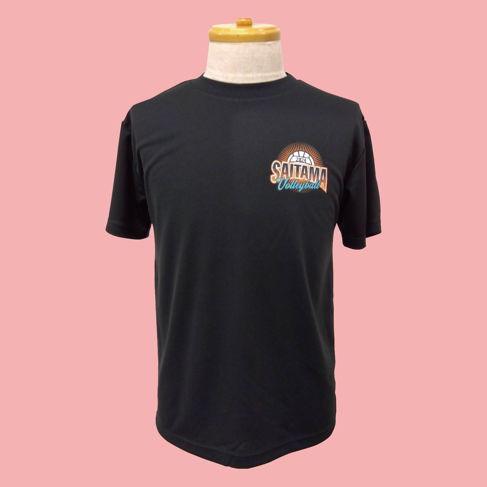 1点限り!!】バレーボールTシャツ ブラック 2024年度モデル埼玉県中学校