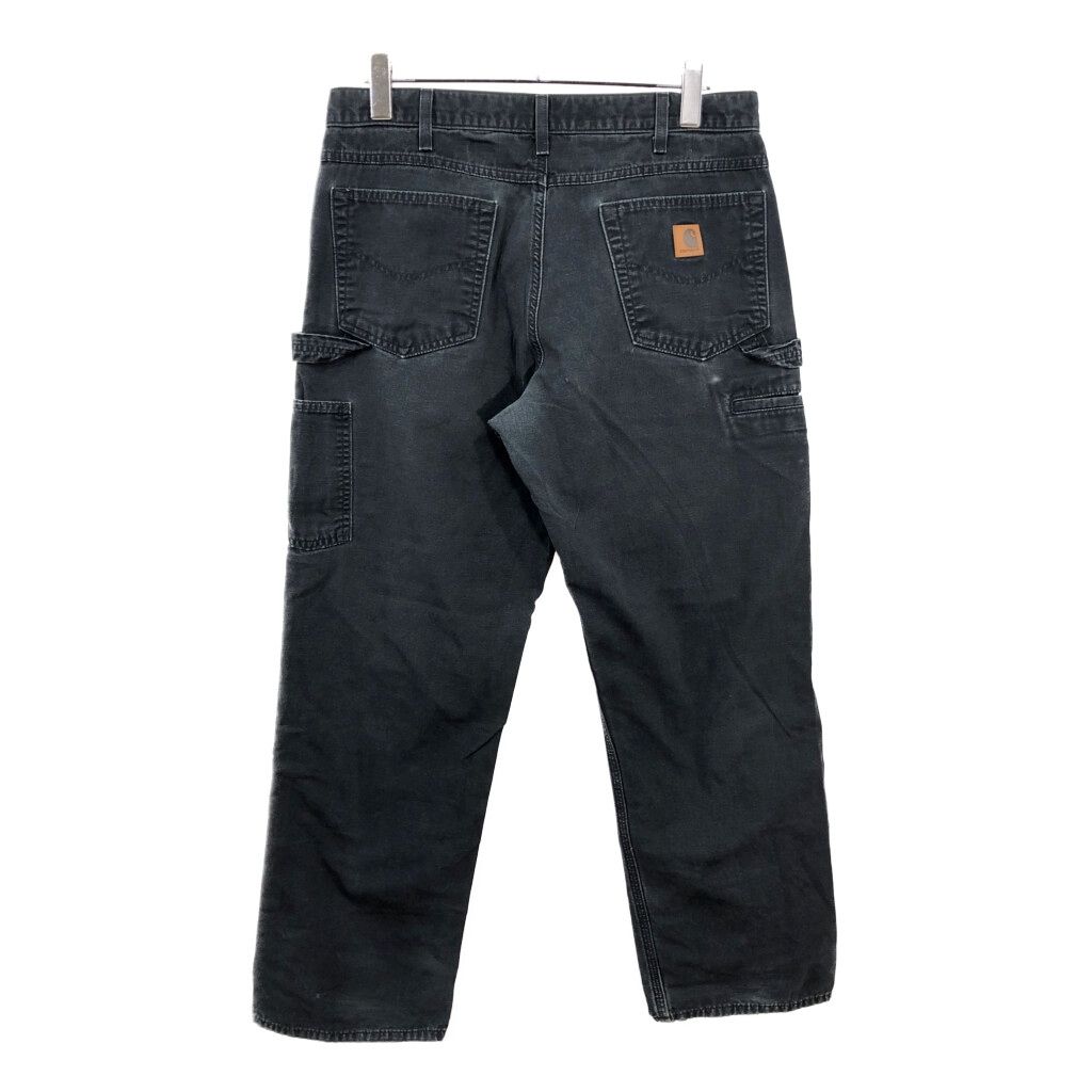 Carhartt カーハート ダック ペインターパンツ ブラック メンズ W34 L32 古着 V6398