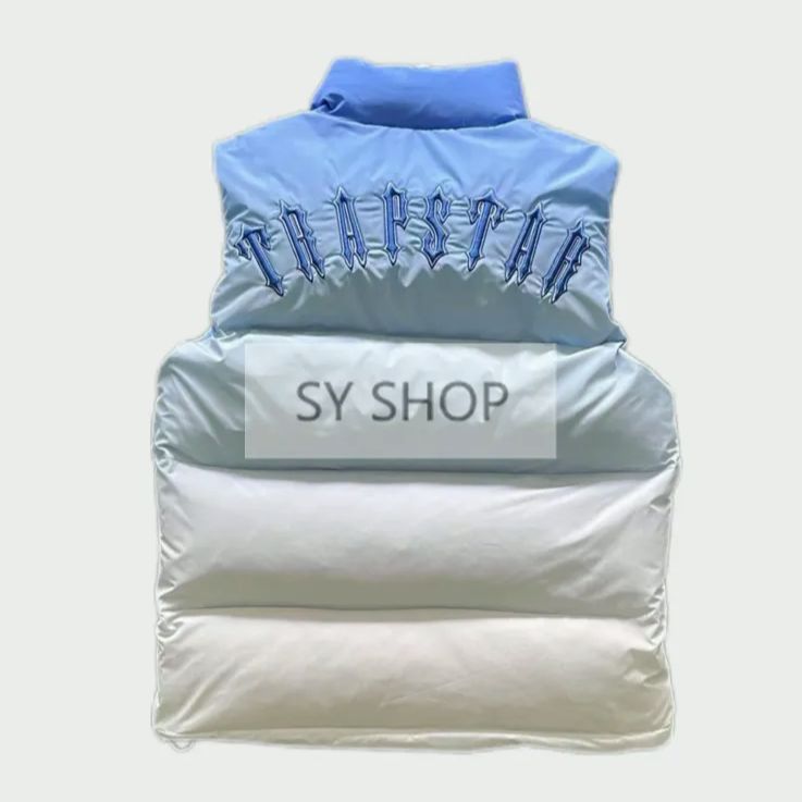 trapstar ダウンベストブルー