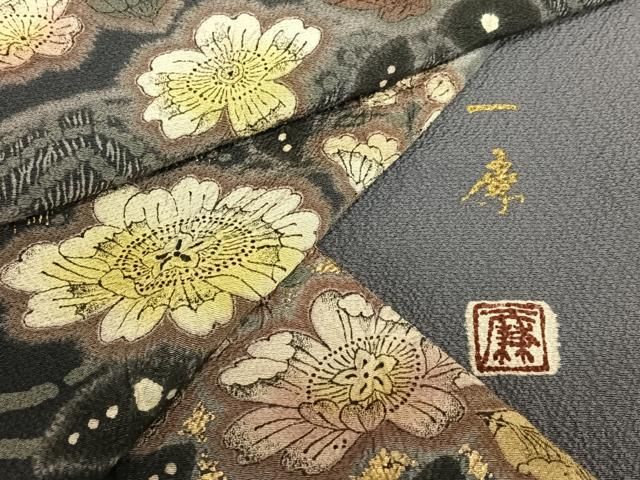 平和屋着物○吉乃一廉 幻の辻が花 訪問着 手描き 暈し染め 金彩 正絹  