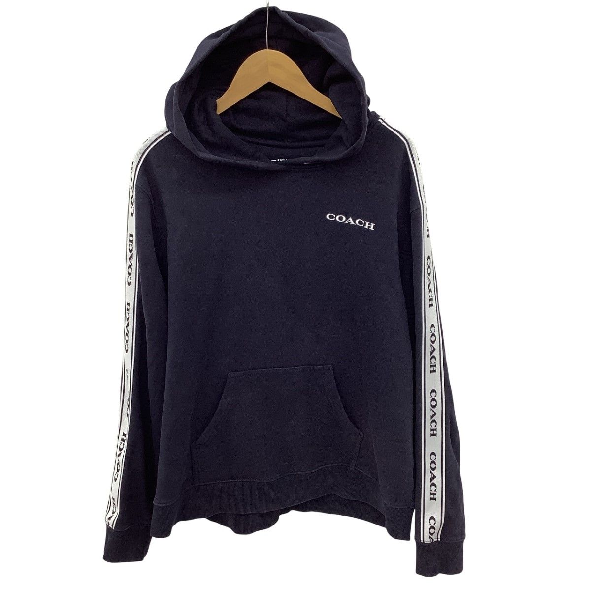 COACH メンズパーカー COACH コーチ メンズ パーカー SIZE L ネイビー - メルカリ