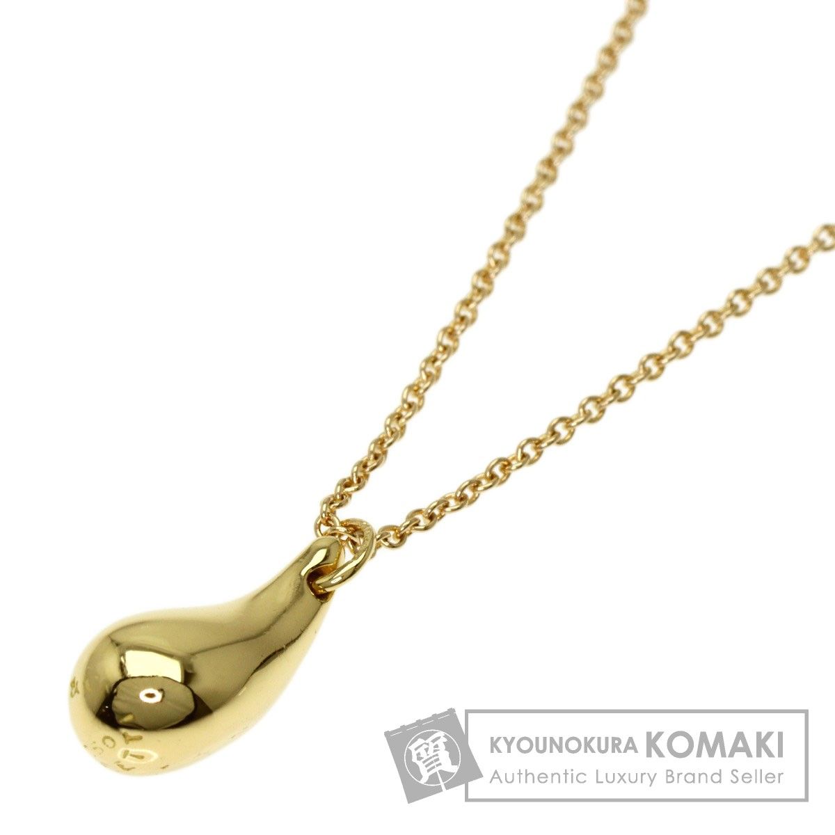 TIFFANY&Co. ティアドロップ ネックレス K18YG レディース-eastgate.mk