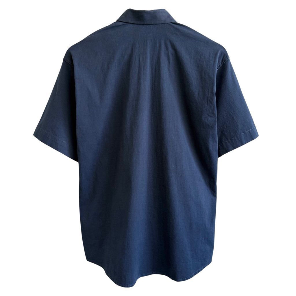 PRADA レイヤードTシャツ コットン 半袖 無地 ネイビー PRADA レイヤードTシャツ コットン 半袖 無地 ネイビー PRADA