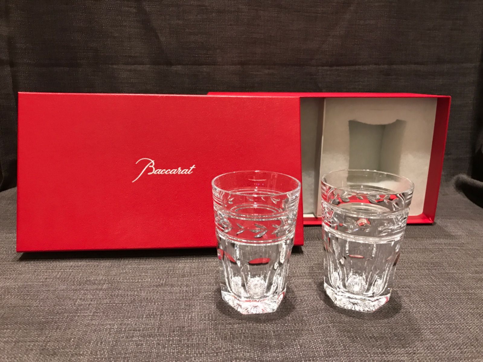 未使用品】Baccarat バカラ ペアグラス ジョンザック タンブラー U