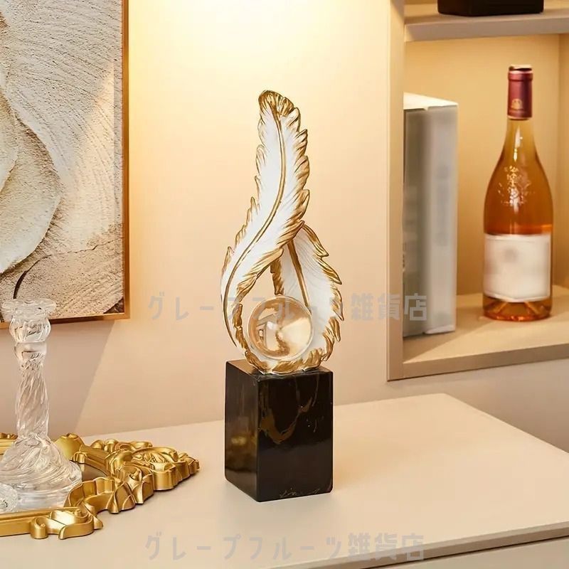 置物 装飾品 オブジェ オーナメント 羽根 フェザー ウイングス