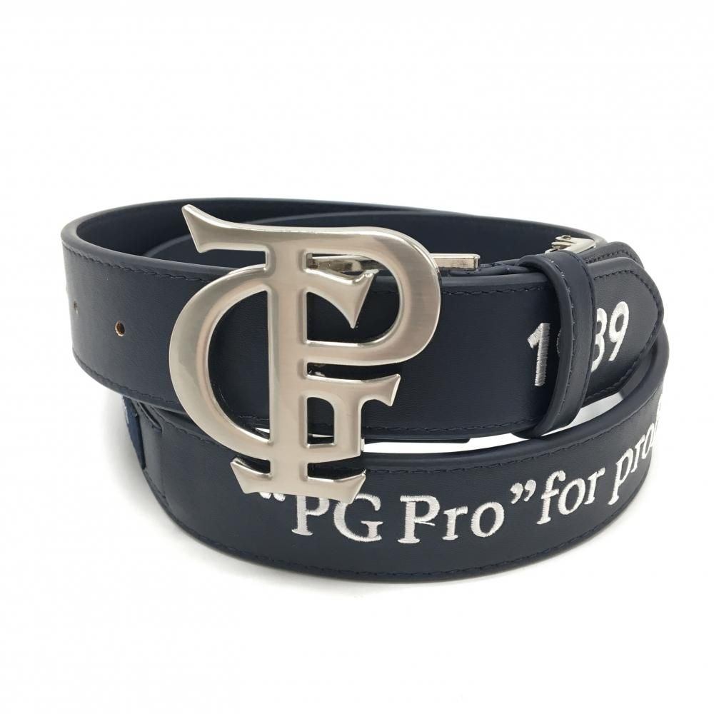 人気　新品未使用　パーリゲイツ　ネイビー ベルト　ロゴ　刺繍　ゴルフ用品　ゴルフ 超美品】パーリーゲイツ ベルト ネイビー ロゴ刺しゅう メンズ