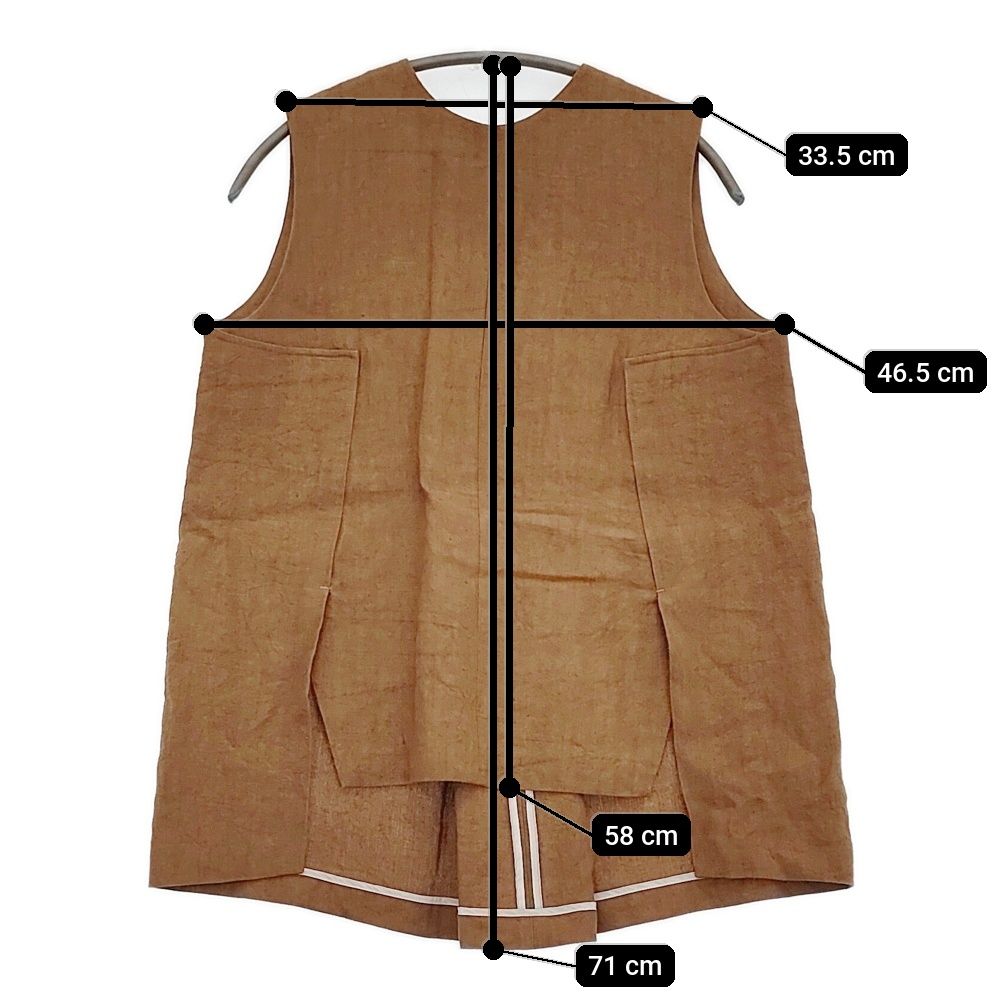 KEYCO 遠州織物 ノースリーブトップス 11816 サイズ38 リネン ブラウス  