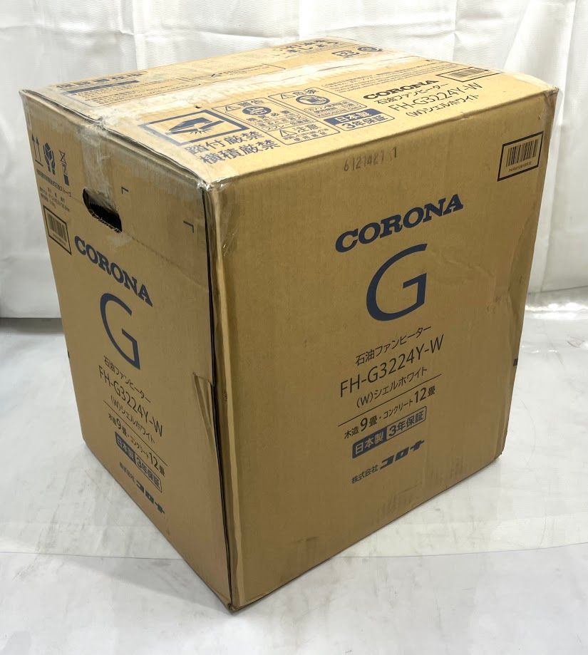 極美品】コロナ 石油ファンヒーター シェルホワイト FH-G3224Y-W