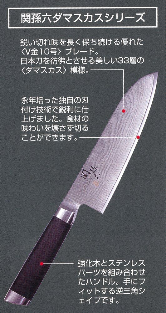 ダマスカス 三徳包丁