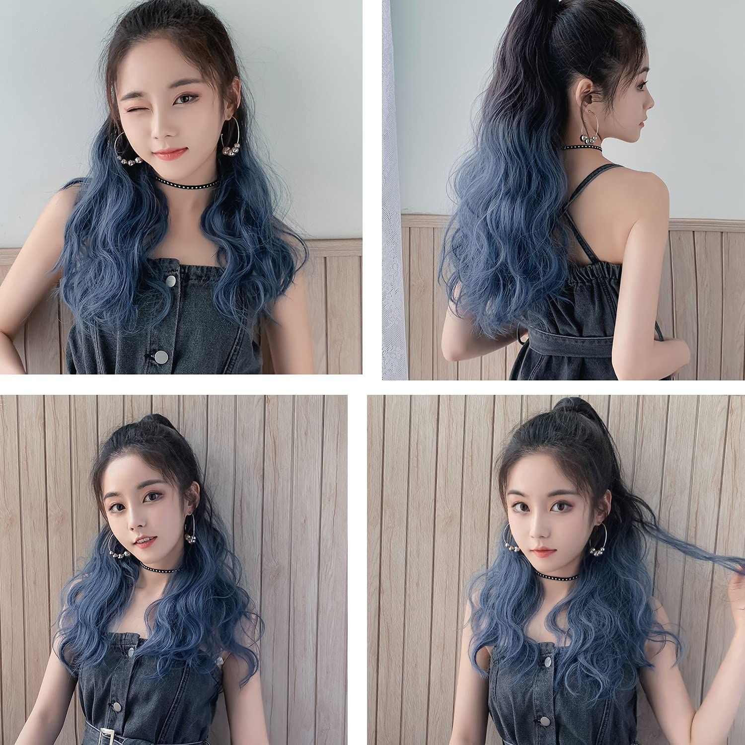 グラデーション クリップ つけ毛 ウイッグ　ポニーテール 楽天市場】レディース クリップ式 グラデーション ポニーテール