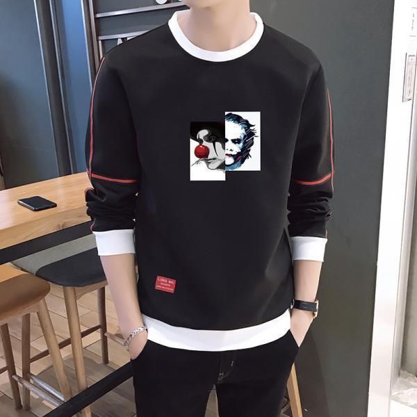 Tシャツ メンズ 長袖 ロンT 無地 丸ネック ロングTシャツ シンプル ストレッチ トップス インナーＴシャツ