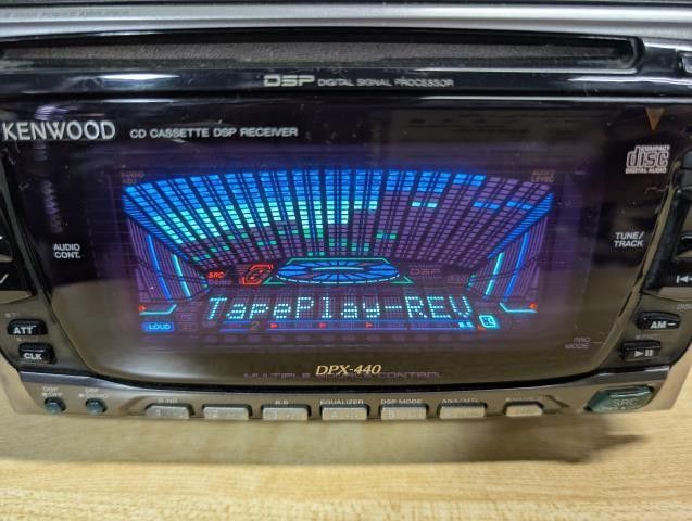 Z2109-R1]ケンウッド KENWOOD DPX-440 2DIN デッキ CD カセット