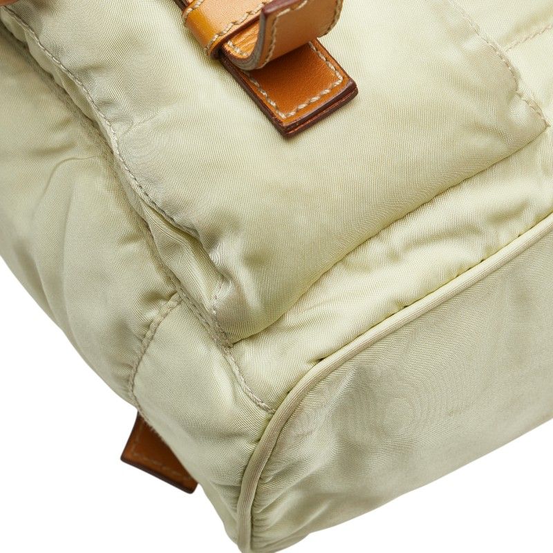 美品【PRADA】リュック バックパック 三角ロゴプレート ダークブラウン