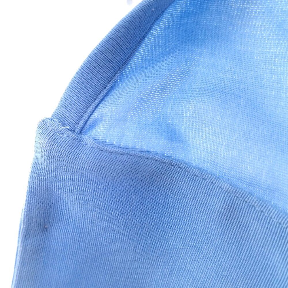 Sacai (サカイ) 23SS Double Faced Silk Cotton Dress ダブルフェイス シルクコットン ドレス  オーバーサイズ長袖シャツ ライトブルー 23-06687