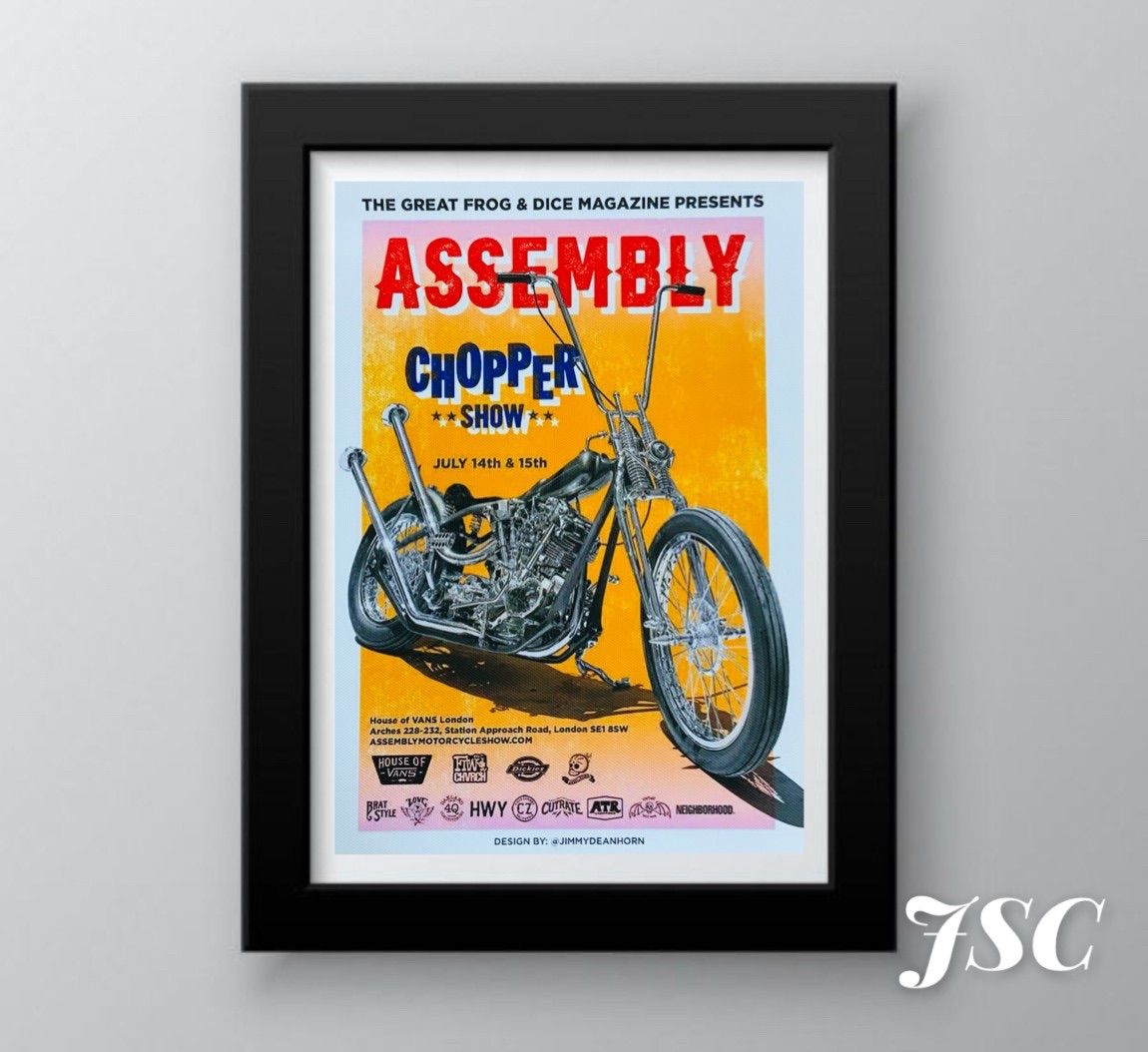 PH キャンバス ポスター ハーレーダビッドソン チョッパー