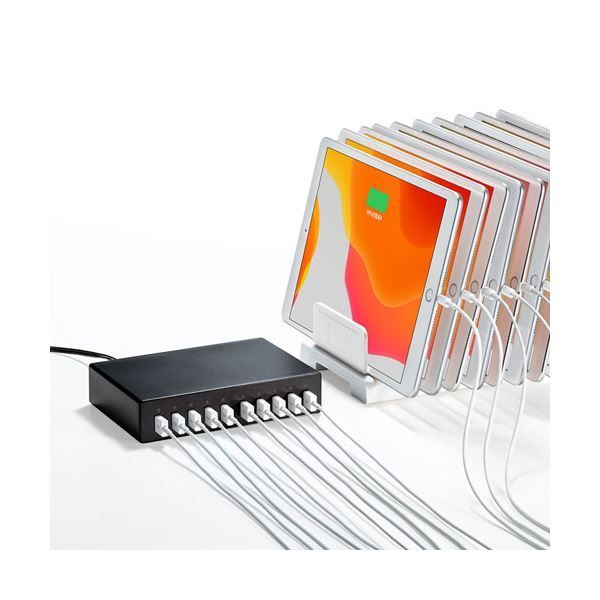 サンワサプライ USB充電器 10ポート 合計20A 高耐久タイプ ACA-I