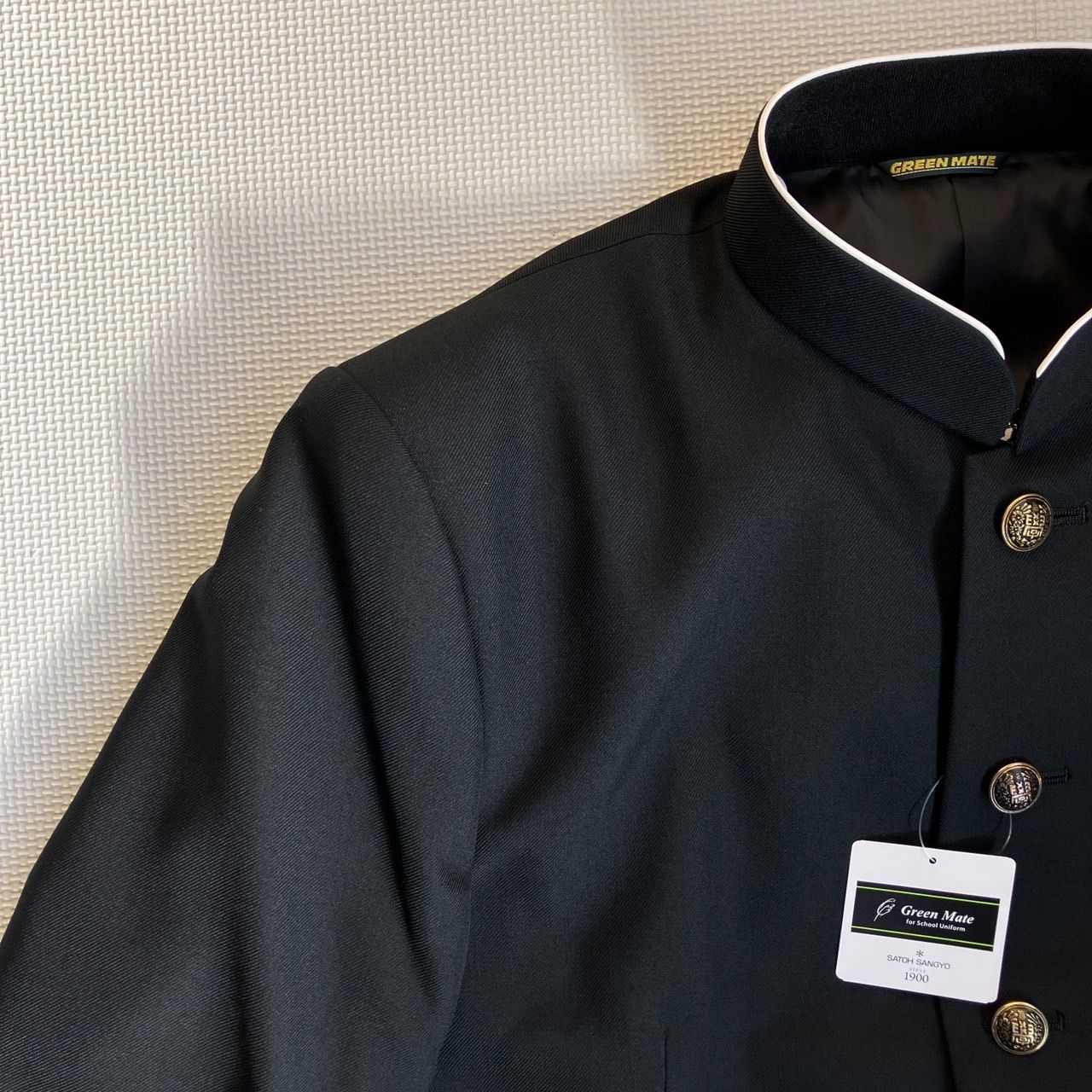 黒サージラウンドカラー 学生服