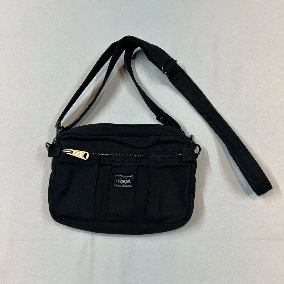 Porter ポーター HBT ハリングボーン クロスバッグ ショルダーバッグ ブラック P27