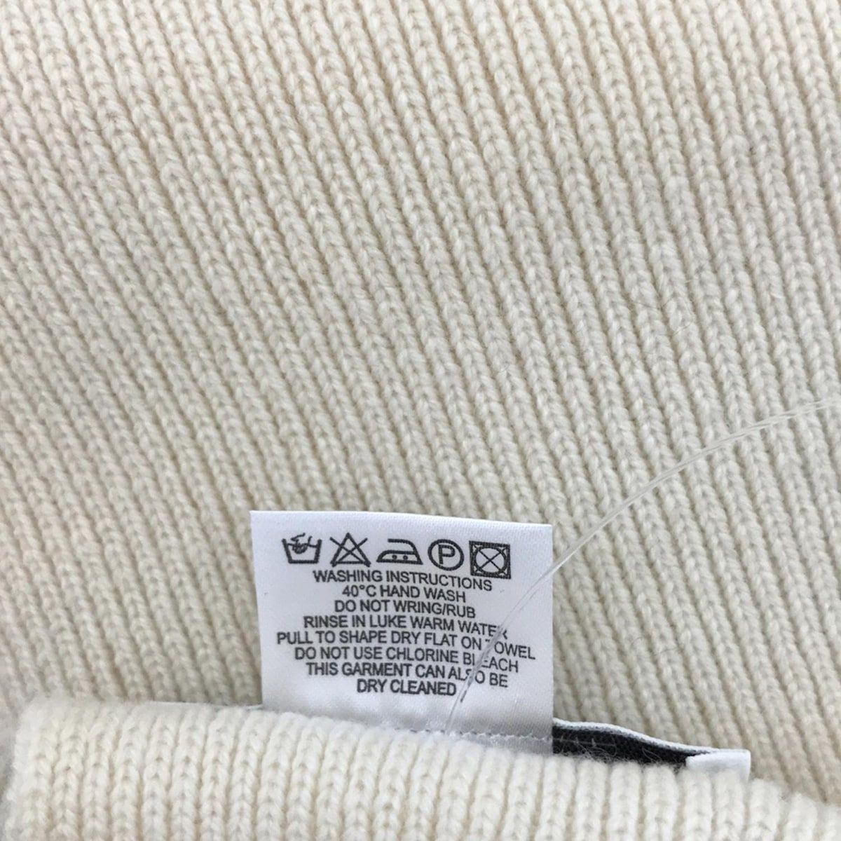 THOM BROWNE(トムブラウン) マフラー美品 - アイボリー×黒