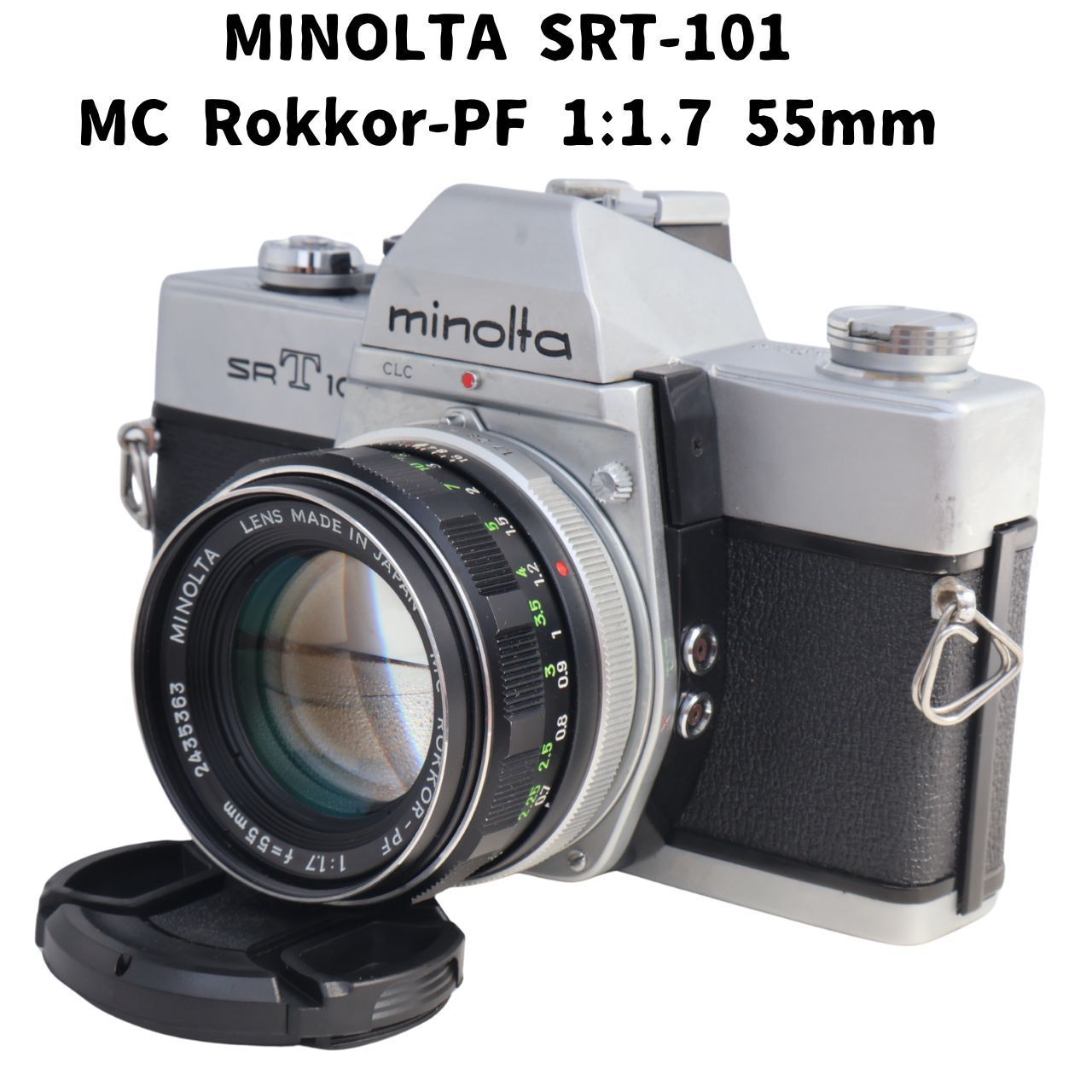 MINOLTA SRT101 + MC Rokkor-PF 1:1.7 55mm 整備済 ○Minolta SRT101