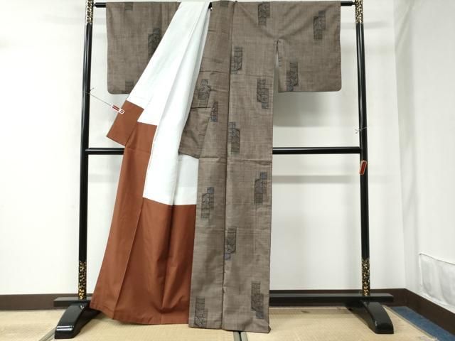 短冊重ね舞蝶文 正絹