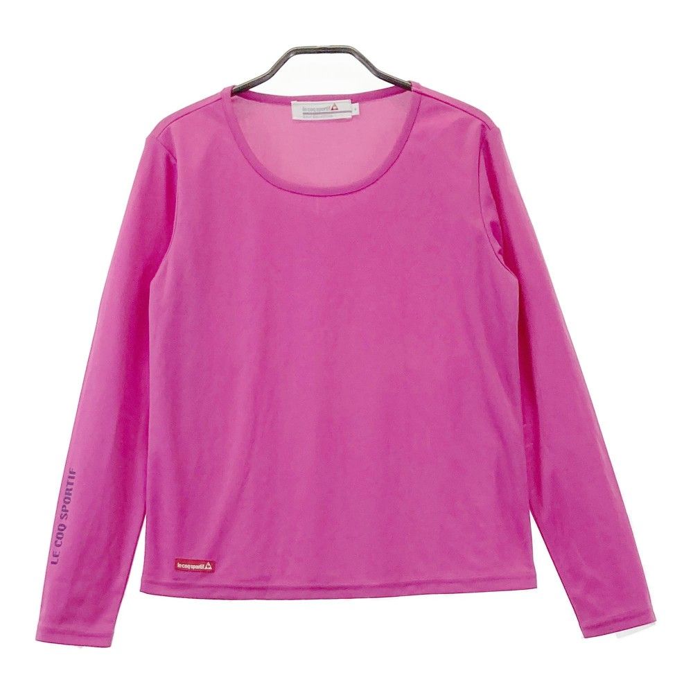 サイズ：M LE COQ GOLF ルコックゴルフ  長袖インナーTシャツ  ピンク系 [240101336832]# ゴルフウェア レディース ストスト