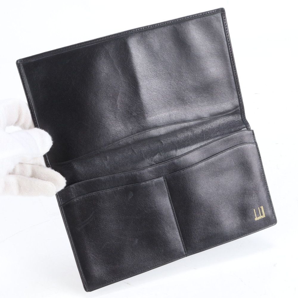 美品 ダンヒル レザー 長財布 二つ折り ウォレット 本革