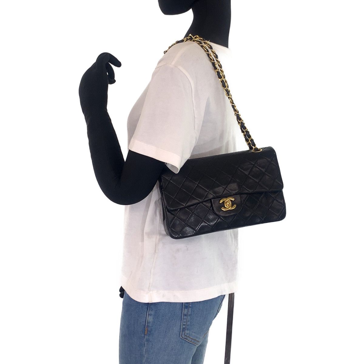 CHANEL シャネル ヴィンテージ マトラッセ23 ダブルフラップ