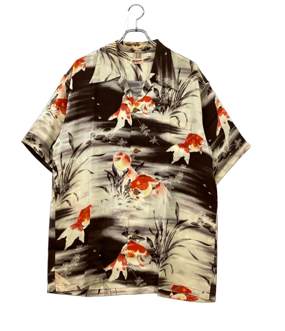 サンサーフ アロハシャツ KILOHANA GOLD FISH SS32164 メンズ SIZE L SUN SURF